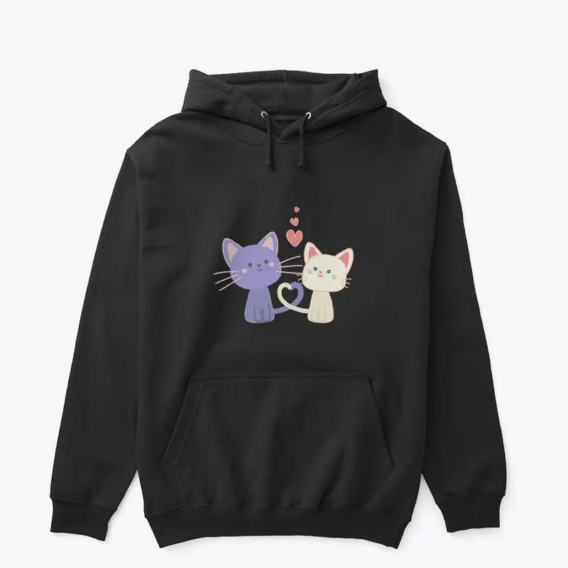 love cat classic pullover hoodie